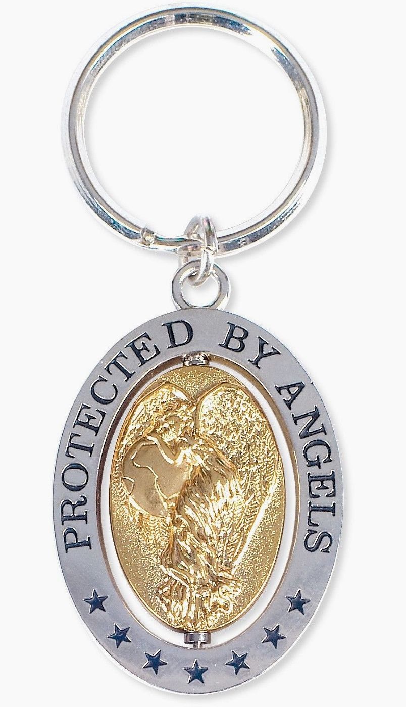 Protected by Angels - Spinner Keyring by AngelStar (stock)