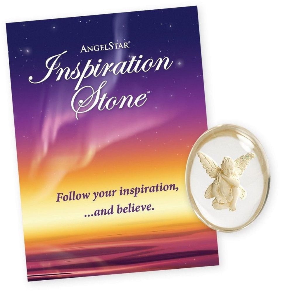Inspiration Angel & paper bag - Worry Stone Pocket Angel by AngelStar (stoc