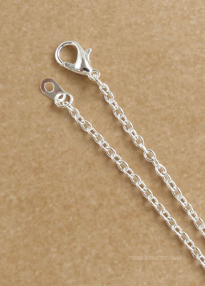 Silver Plated Chain Necklace 14" 35.5cm