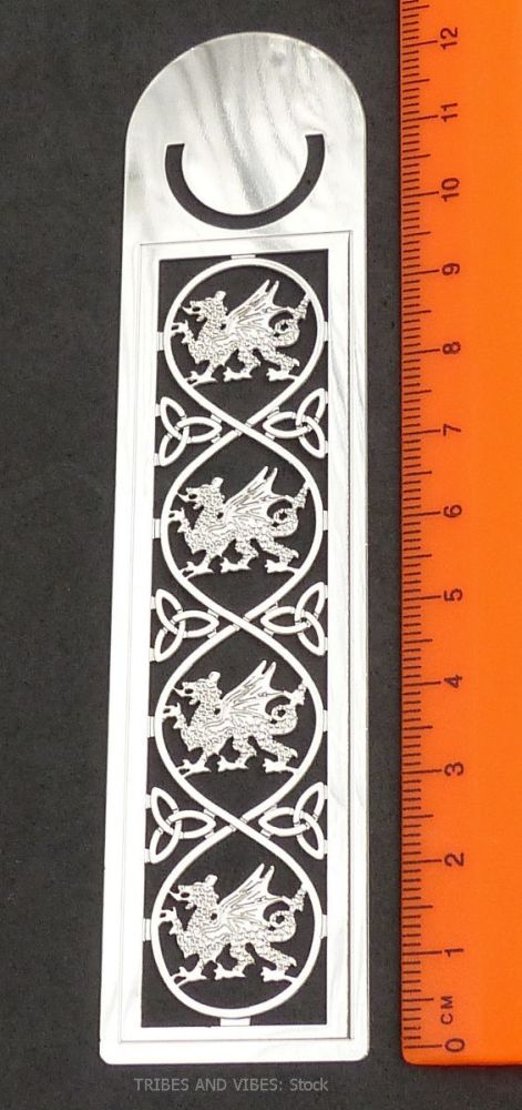 Welsh Dragon (Y Ddraig Goch) Triquetra Bookmark, 125mm
