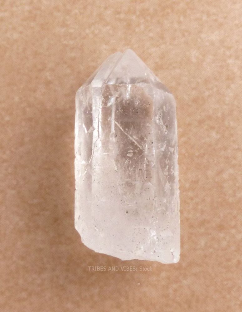 Quartz Crystal Point Wand Tip x 1 (30mm-40mm)