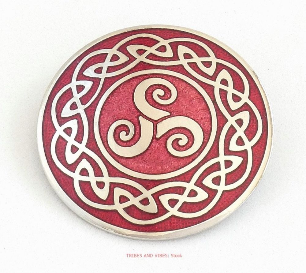 Celtic Triskele /Triskelion Brooch by Sea Gems (stock)