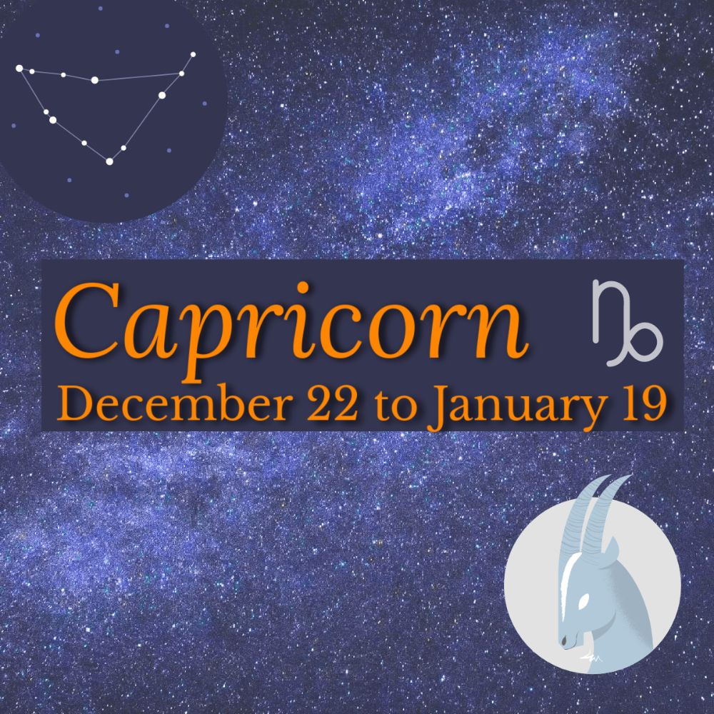 <!--001-->Capricorn: December 22 - January 19