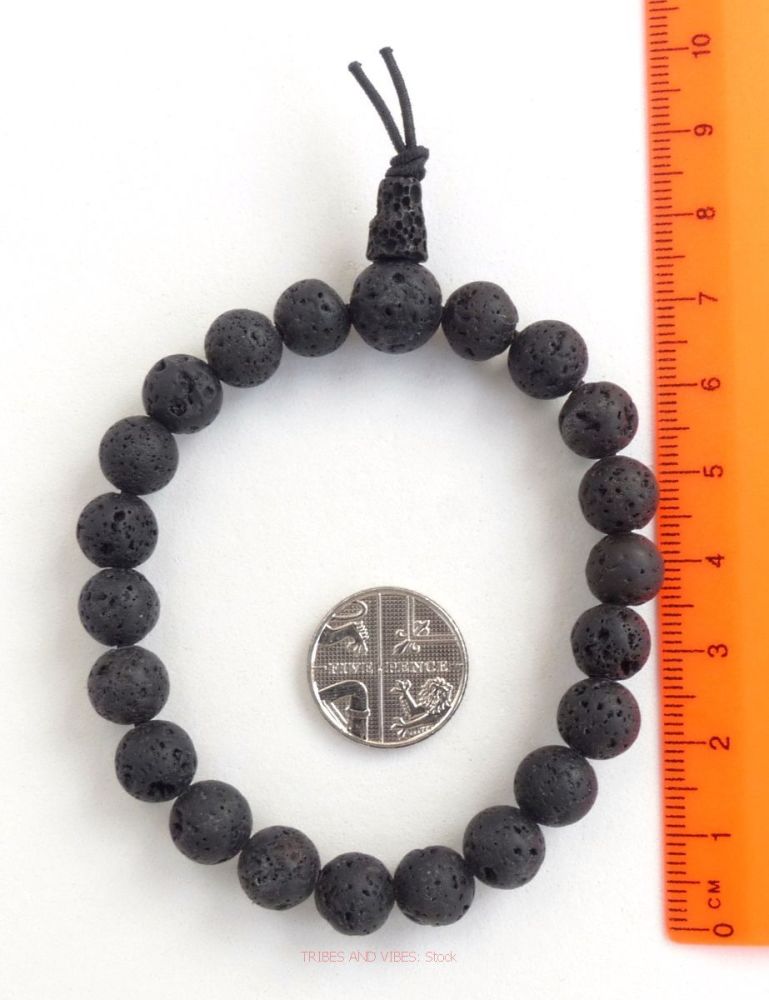 Lava Stone Bracelet Power Beads Mala