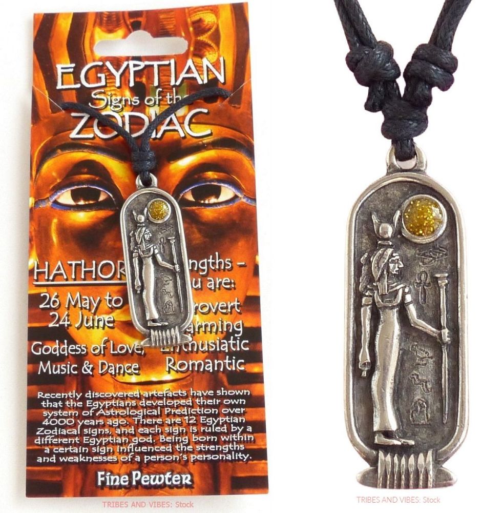 HATHOR Egyptian Zodiac 26 May to 24 June Necklace (stock)