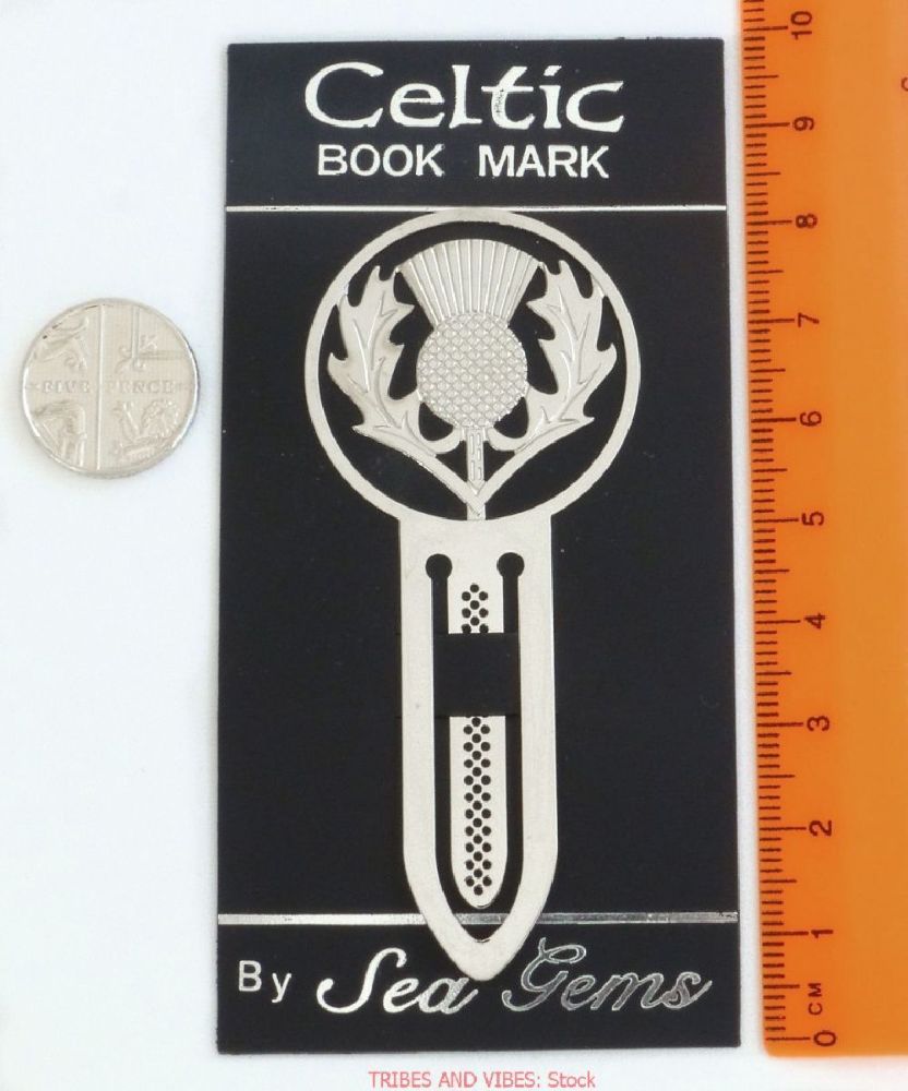 Scottish Thistle Metal Bookmark, 75mm