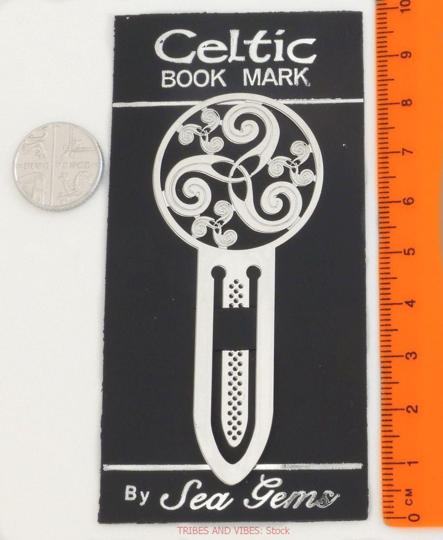 Triskele Triquetra Metal Bookmark, 75mm