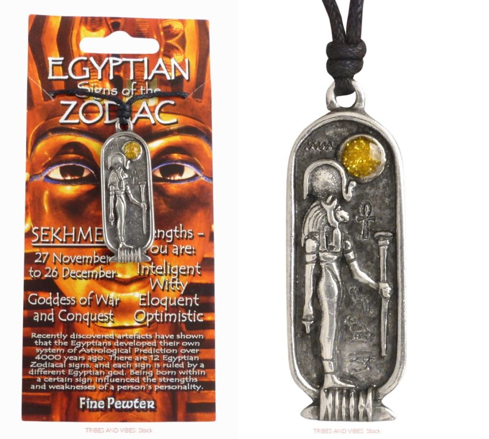 SEKHMET Egyptian Zodiac 27 November to 26 December Necklace