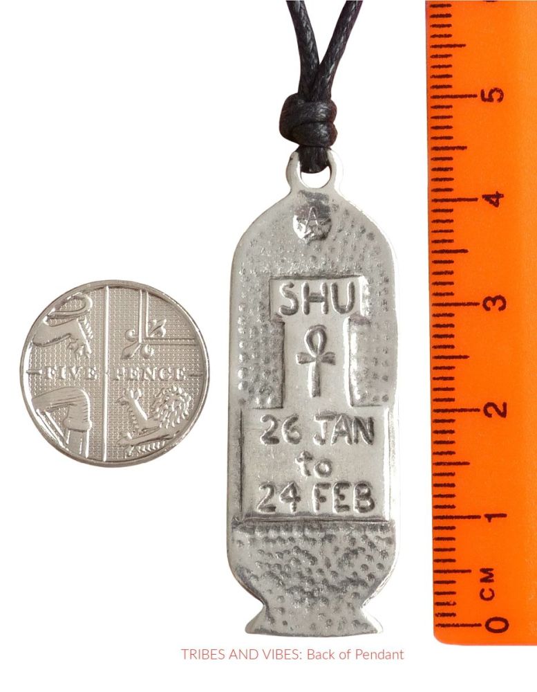 Shu Egyptian Zodiac Pendant Necklace 26 January to 24 February
