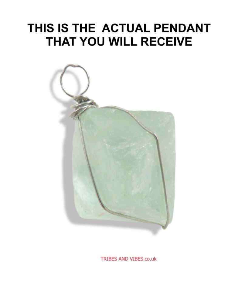 Fluorite Crystal Octahedron Cube Pendant #3
