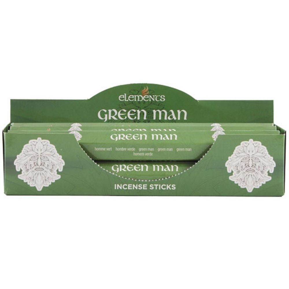 Green Man Incense Sticks by Elements 6 packs Joss