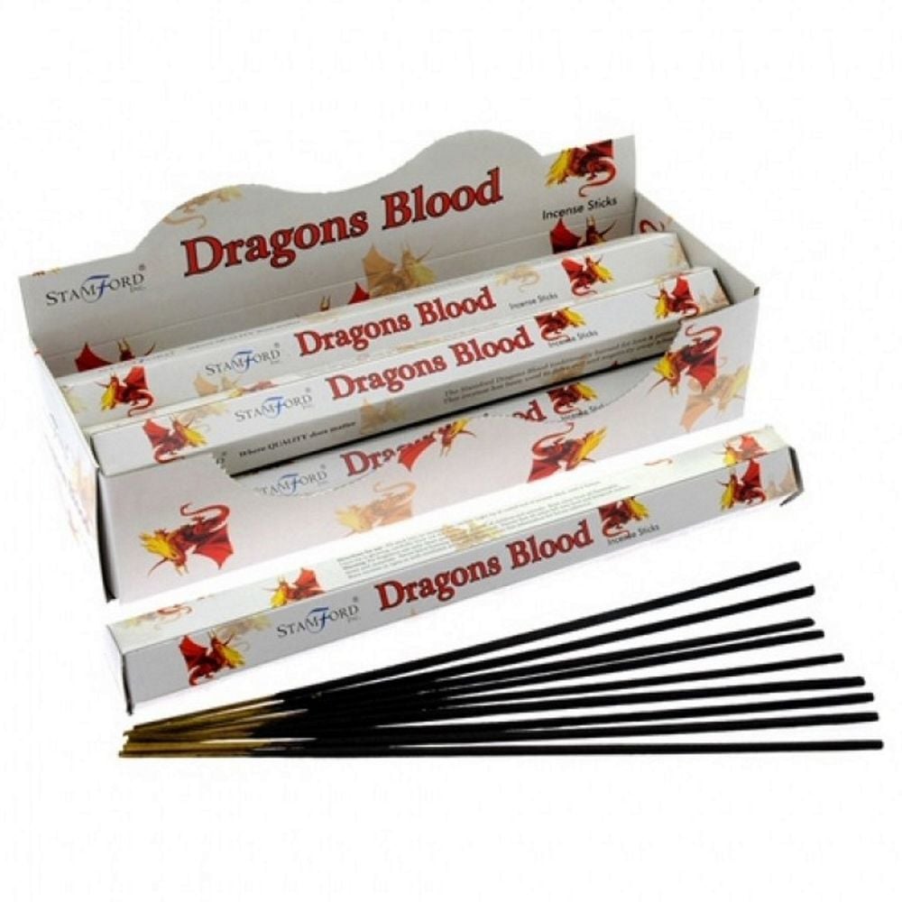 Dragons Blood Premium Incense Sticks Hex by Stamford 6 packs Joss