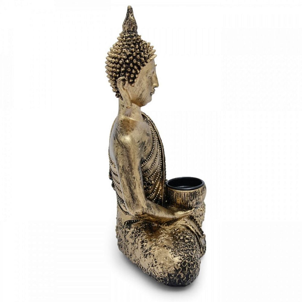 Sitting Thai Buddha Tealight Candle Holder