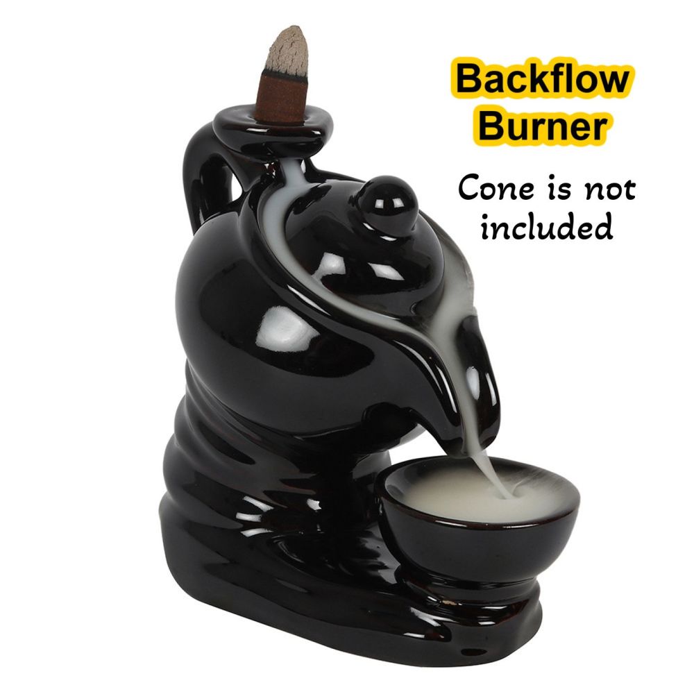 Tea Pot Incense Burner for Backflow Cones (cone not included)