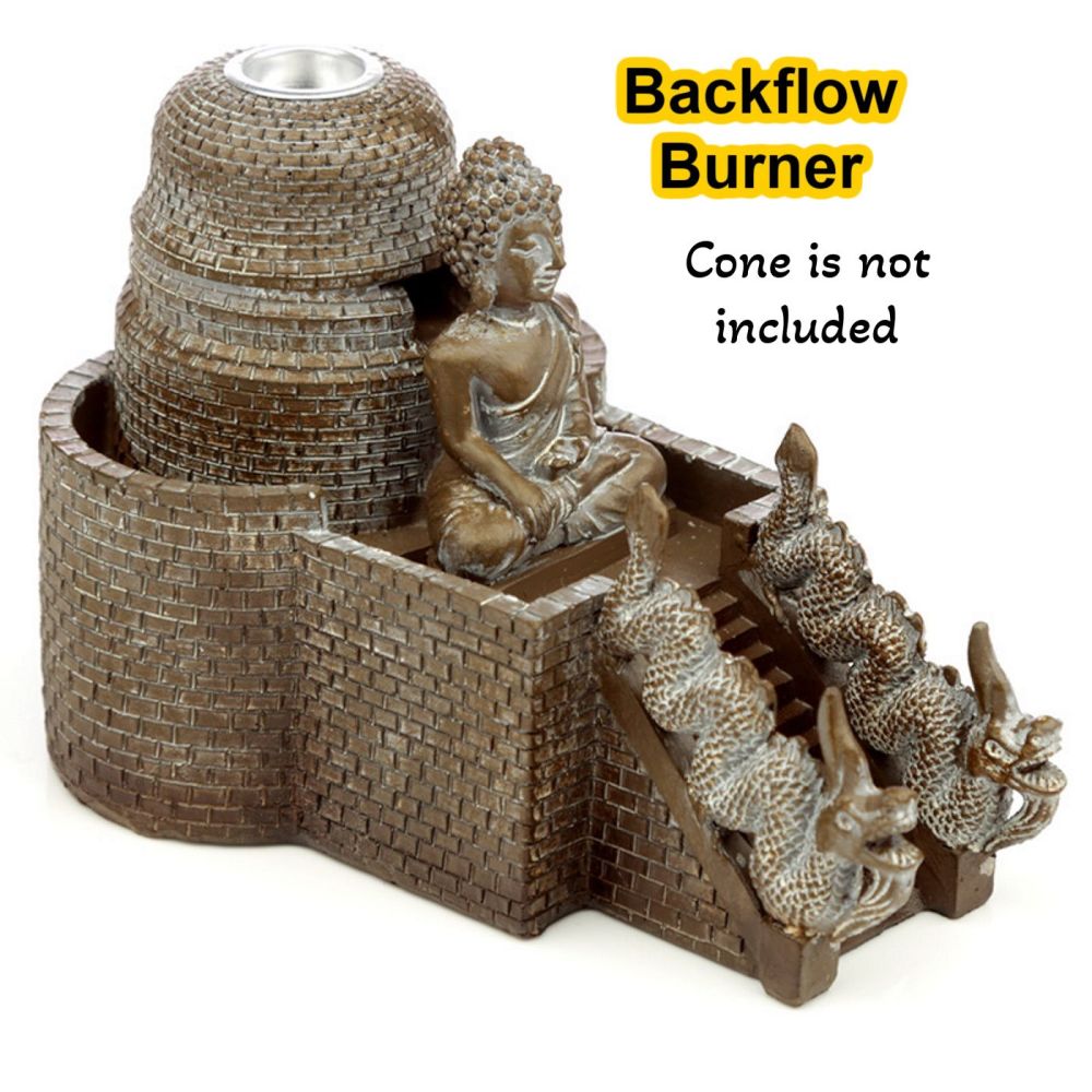 Buddha Thai Temple Incense Burner for Backflow Cones