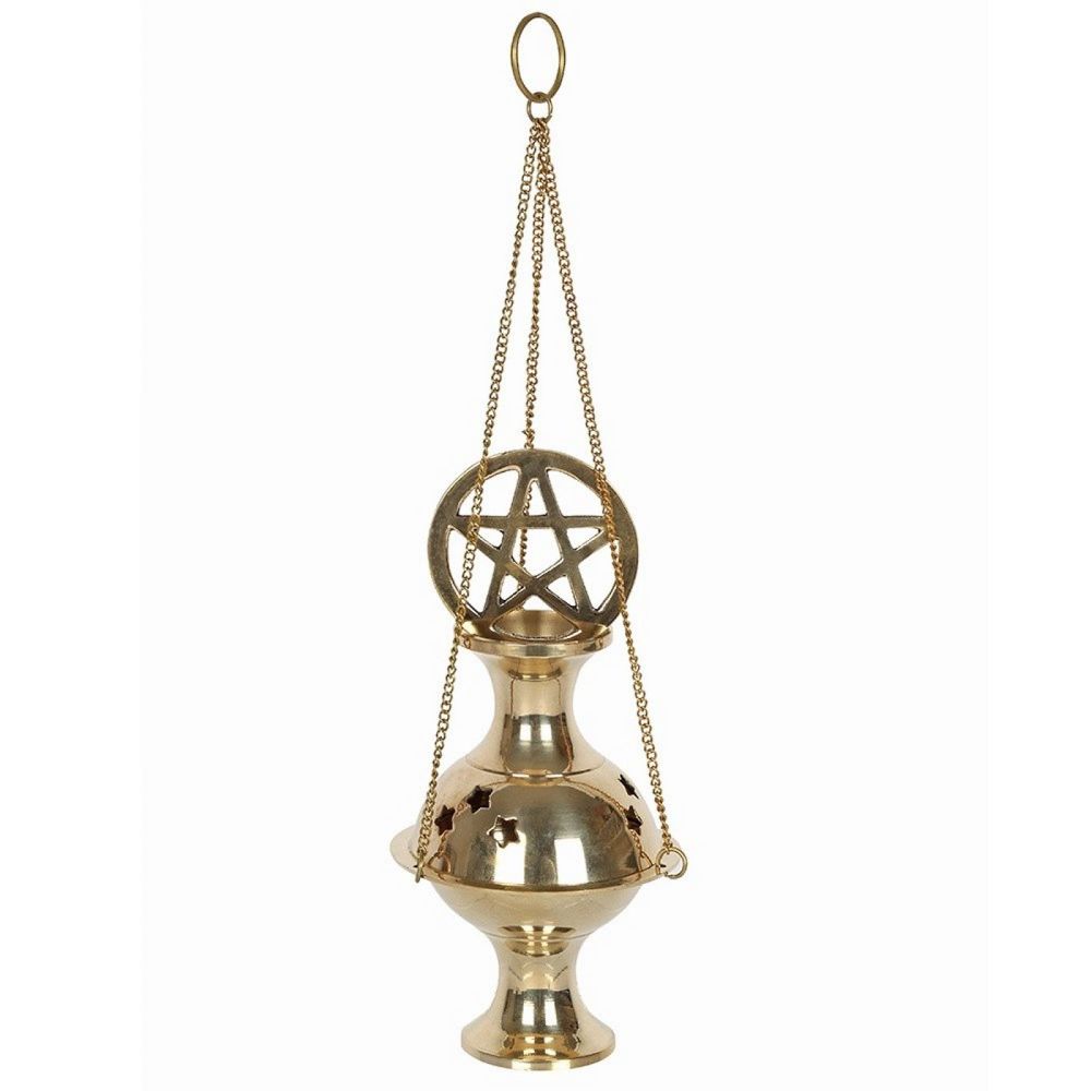 Pentagram Brass Incense Censer