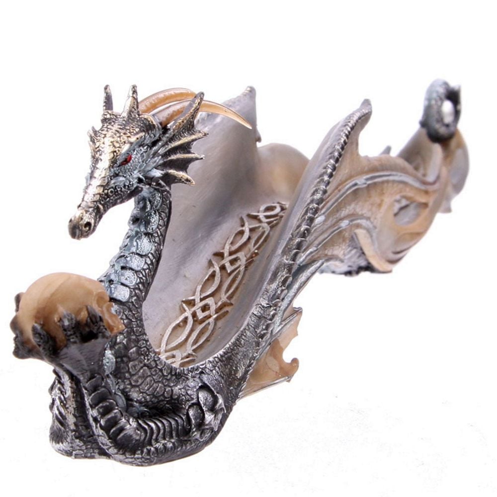 Dragon Shimmering Celtic Fantasy Incense Ashcatcher Burner