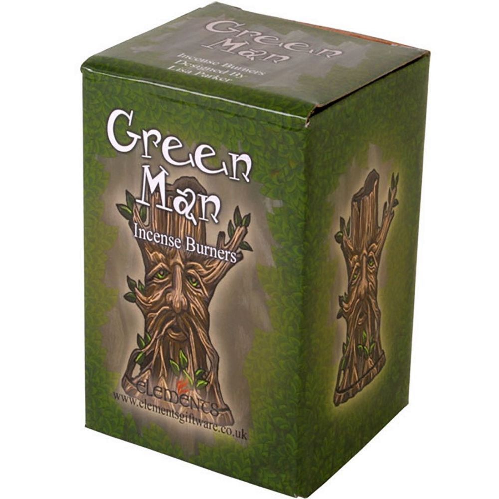 Green Man Tree Incense Dhoop Cone Holder by Lisa Parker