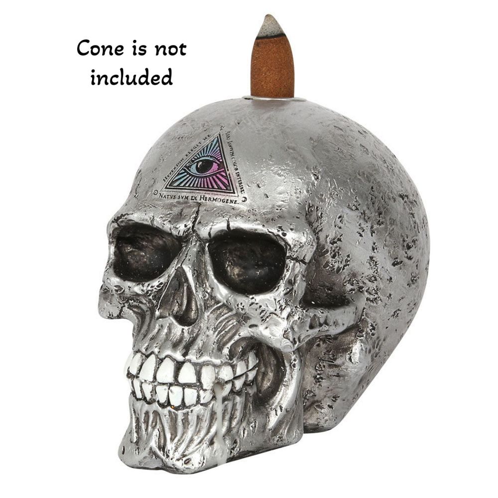 The Void Skull Backflow Cones Incense Burner by Alchemy Gothic