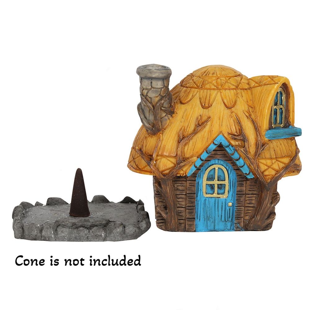 Buttercup Cottage Fairy House Incense Dhoop Cone Burner by Lisa Parker
