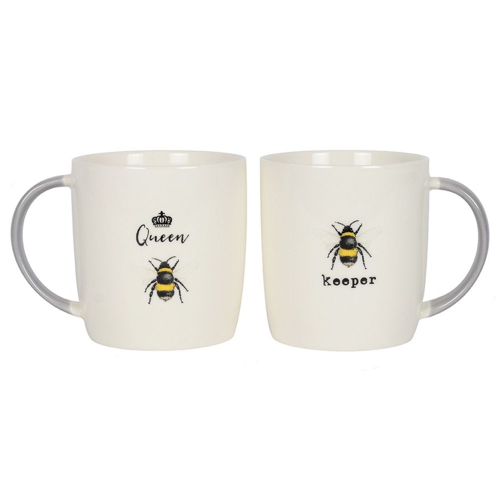 Mug Set Queen Bee and Bee Keeper (front view)