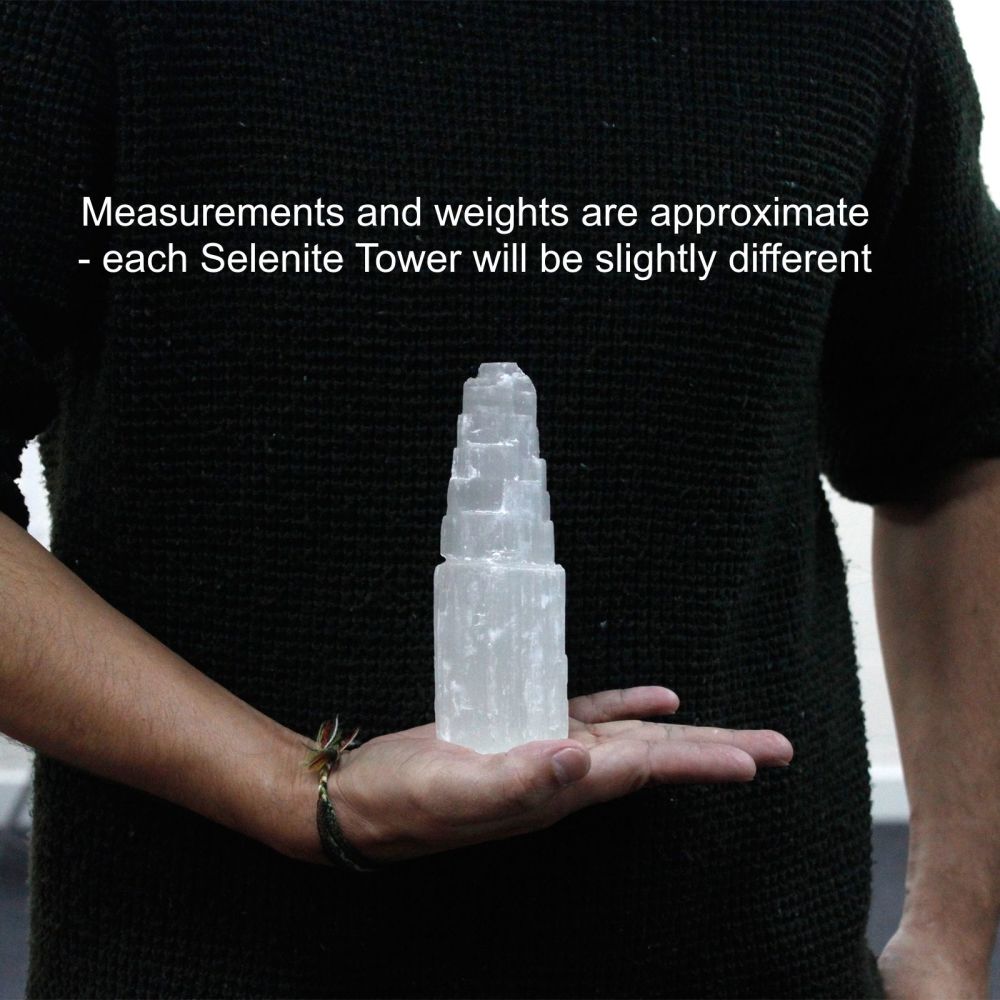 Selenite Natural Crystal Tower 15cm 500g