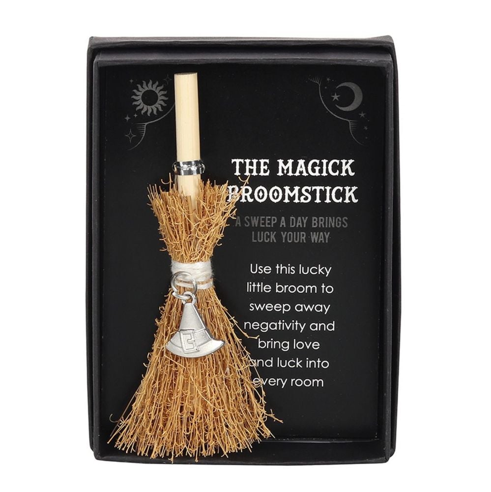 Mini Magick Broomstick Witch Hat gift boxed