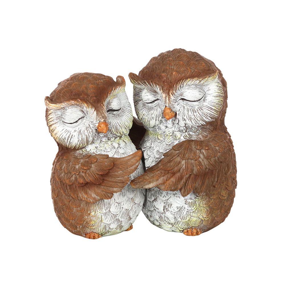 Owl Couple Birds of a Feather Ornament