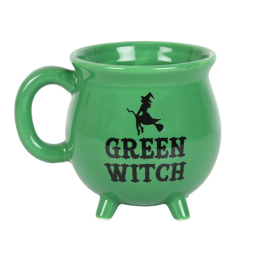 Cauldron Mug - Green Witch