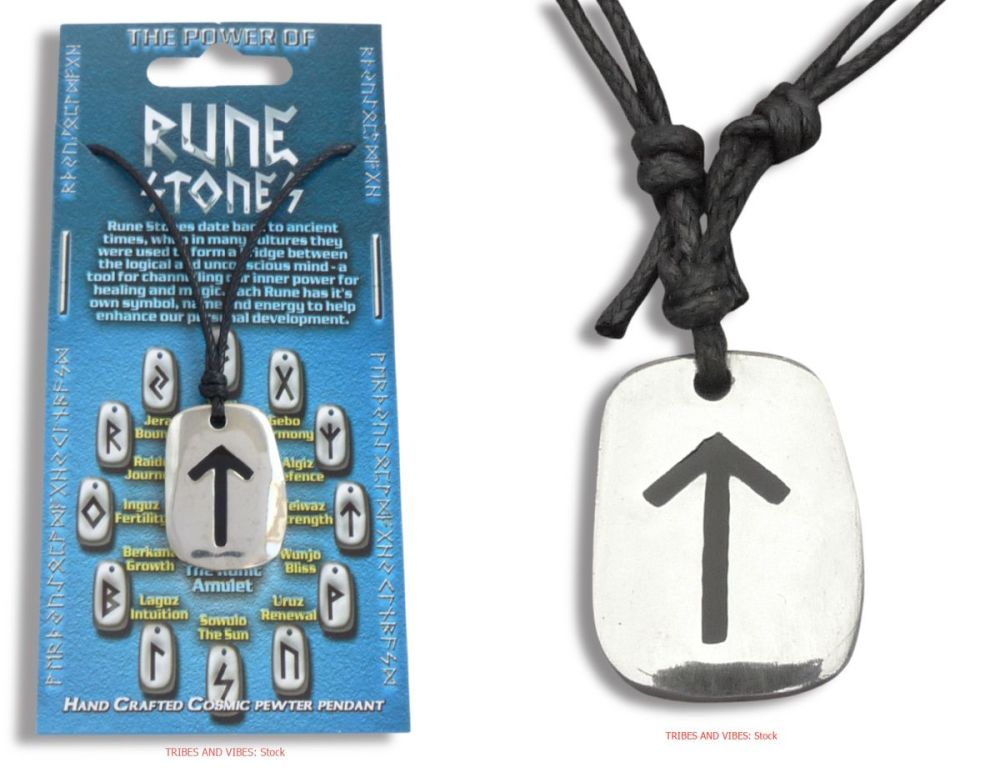 Teiwaz Rune Pendant adustable Necklace (stock)