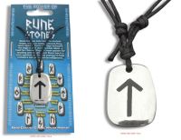 TEIWAZ Rune Pendant & adjustable Necklace for Strength