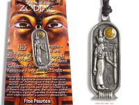 <!--003-->Isis Egyptian Goddess Zodiac 25 February to 26 March Pendant Necklace