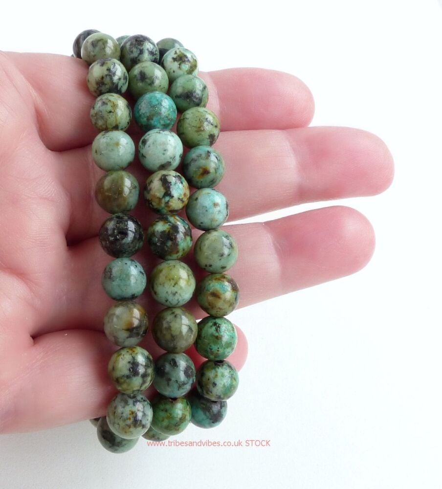 Turquoise (African) Bracelet Crystal Beads