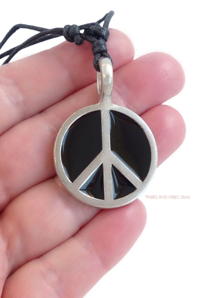 Peace Sign CND Symbol Pendant Necklace