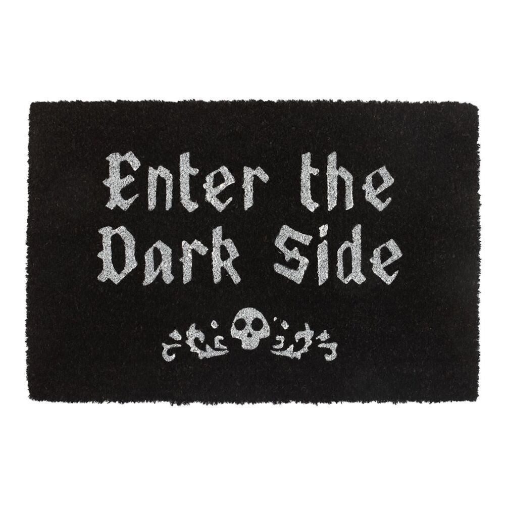 Enter The Dark Side Doormat black coir