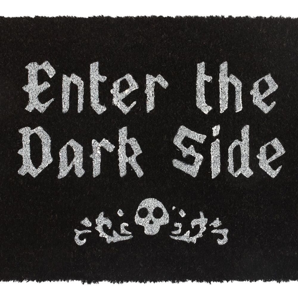 Enter The Dark Side Doormat black coir