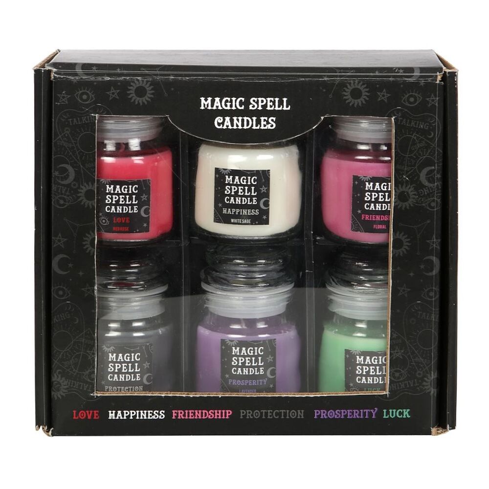Magic Spell Candles Jars Gift Set of 6