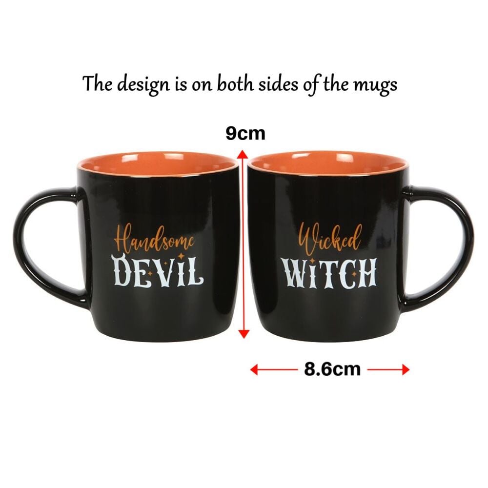 Wicked Witch and Handsome Devil couples Mugs Set