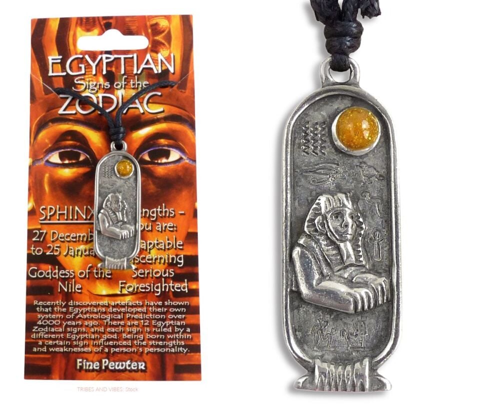 SPHINX Egyptian Zodiac 27 December to 25 January Necklace