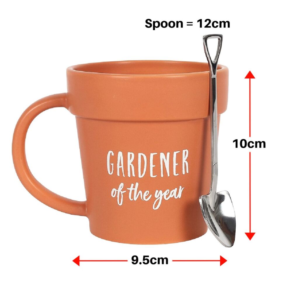 Gardener of the Year Mug & Shovel Spoon