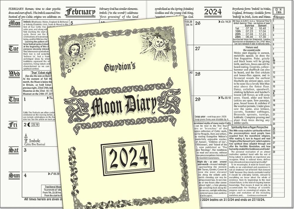 2024 Gwydion's Moon Diary, The Witches' Favourite