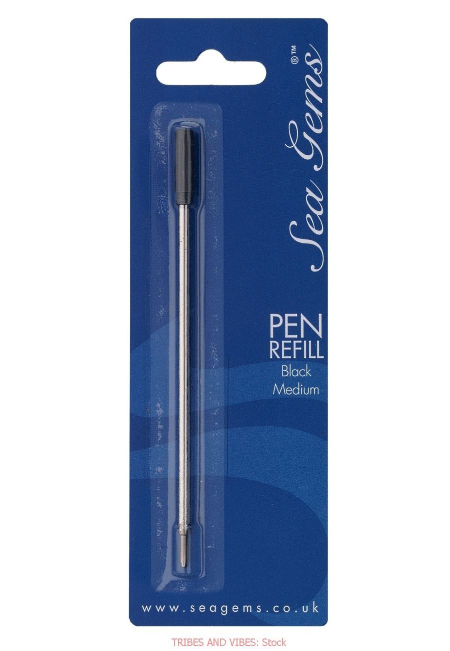 Black Ink Refill for Sea Gems 130mm Ballpoint Pen (stock)