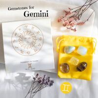 Gemstones for Gemini Healing Crystal Tumblestones Gift Set