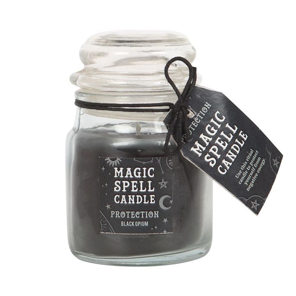 Protection Black Opium Magic Spell Candle Jar