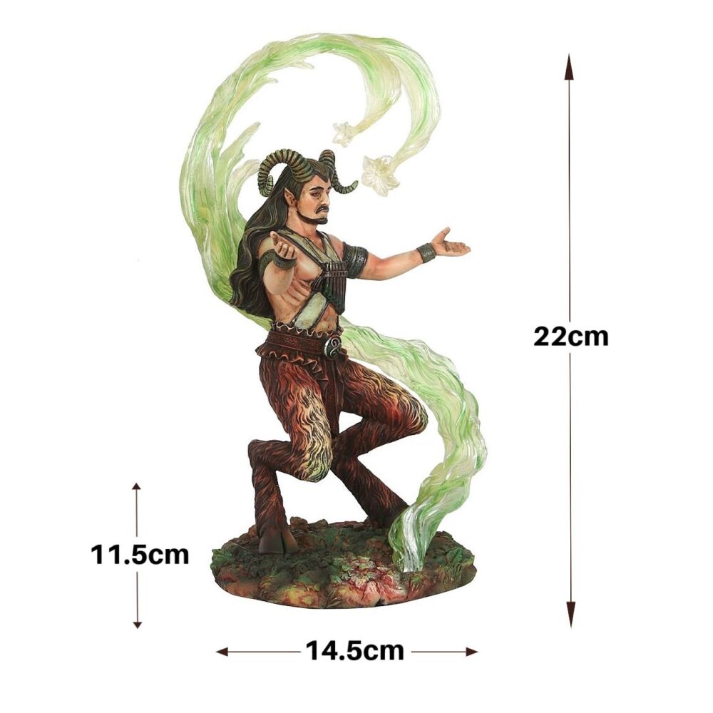 Earth Wizard Satyr Elemental Figurine by Anne Stokes
