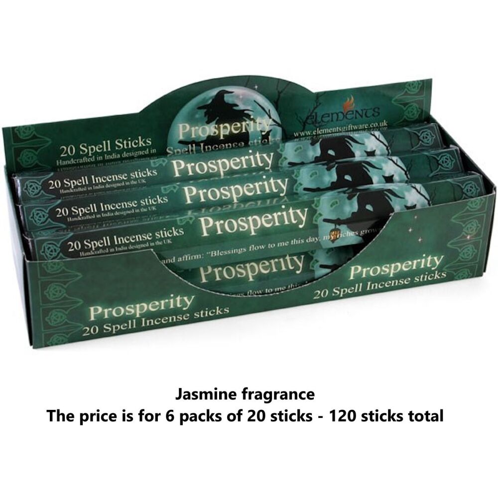 Prosperity Spell Jasmine Incense Sticks by Lisa Parker