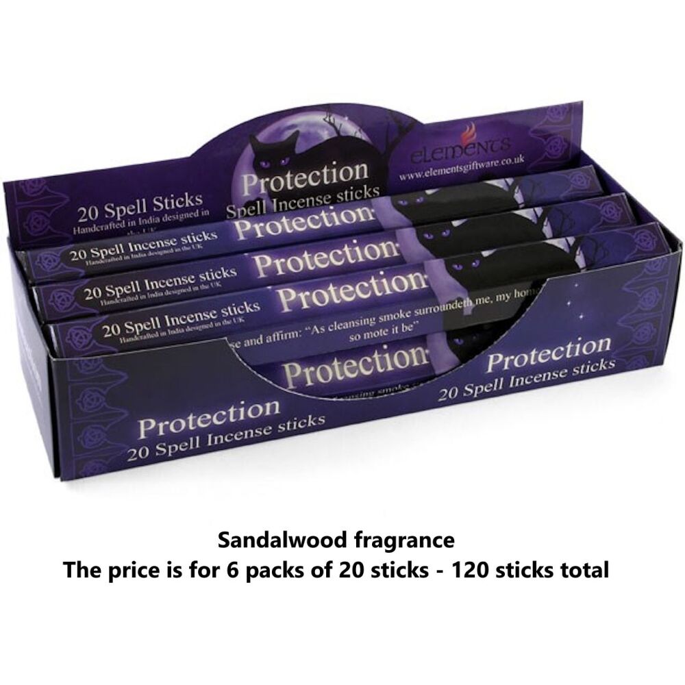 Protection Spell Incense Sticks by Lisa Parker 6 packs Joss