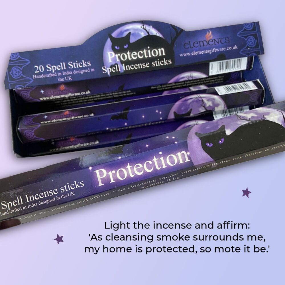 Protection Spell Incense Sticks by Lisa Parker 6 packs Joss