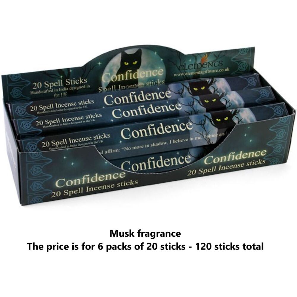 Confidence Spell Incense Sticks by Lisa Parker 6 packs Joss