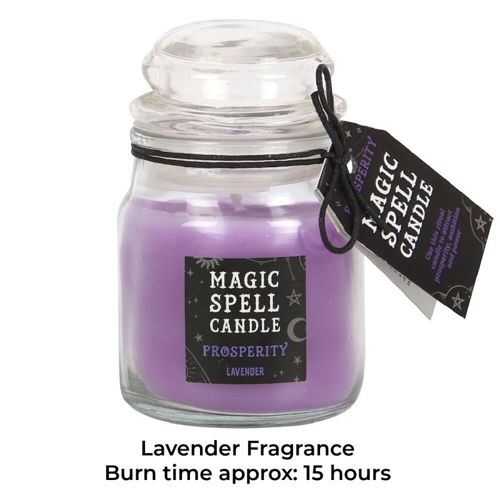 Prosperity Lavender Magic Spell Candle Jar